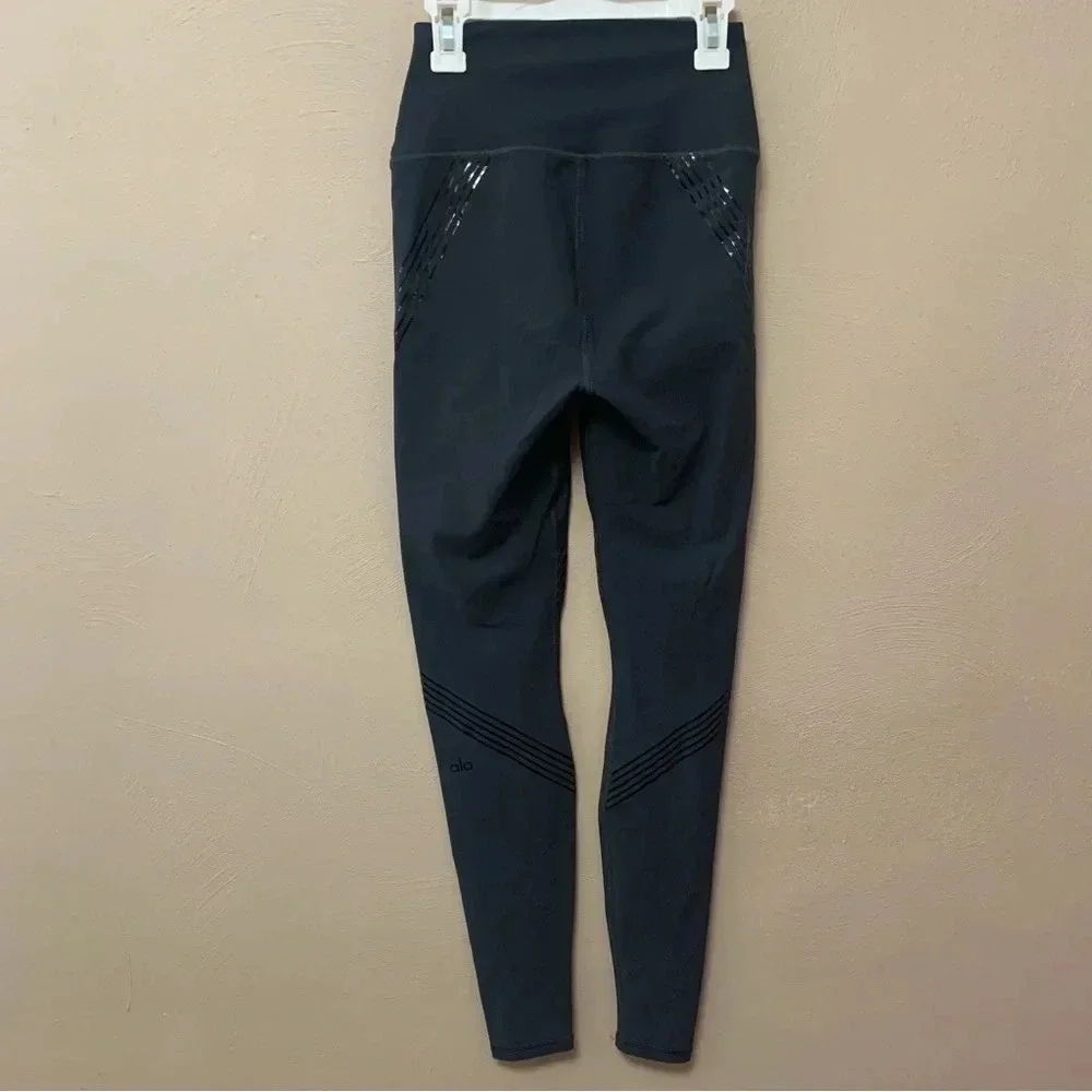 Alo Yoga High-Waist Vapor Legging in Rise Anthracite Size XS